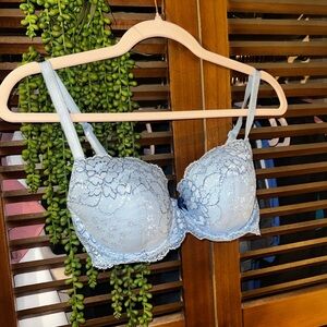 Victoria's Secret Light Blue Lace Bra